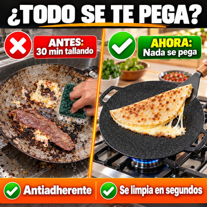 Comal Coreano GrillMaster™ | Parrillada en Casa Sin Que Se Pegue Nada