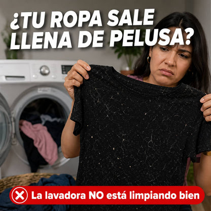 Filtro Atrapa Pelusas para Lavadora | Ropa Más Limpia Sin Esfuerzo Desde el Primer Lavado