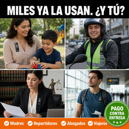 Mini Cámara Corporal Full HD | Tu Evidencia Siempre Contigo