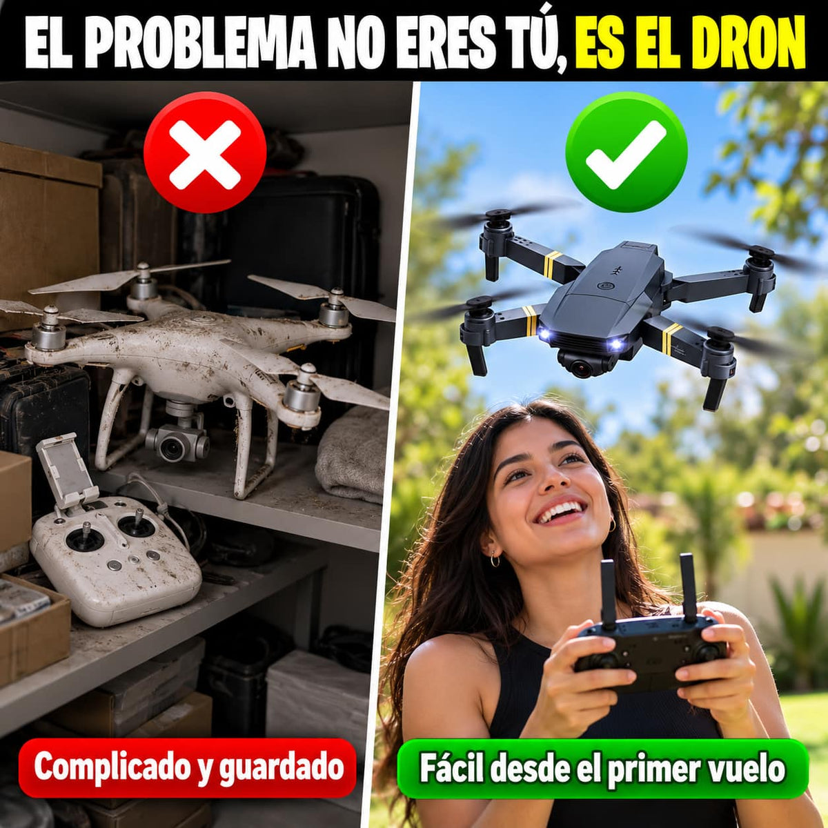 Dron Plegable SkyMaster X Pro™ | Vuela Fácil Desde el Primer Día