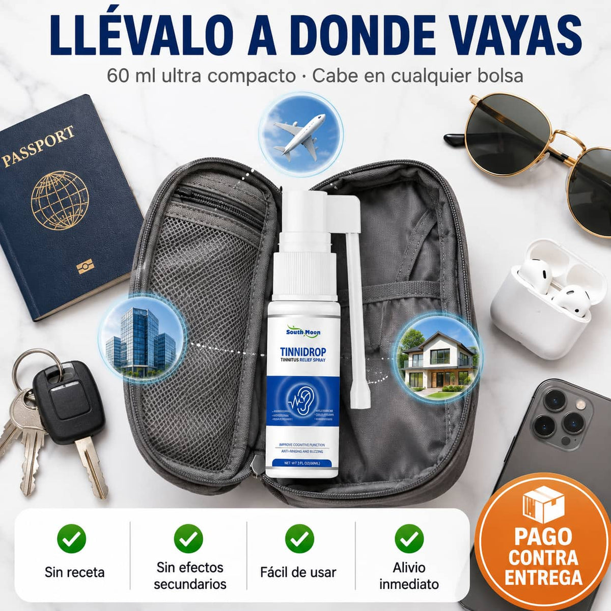 Tinnidrop Spray Auditivo | Silencia los Zumbidos Desde la Primera Aplicación