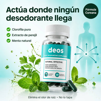 DEOS Clorofila | Elimina El Mal Olor Corporal Desde Adentro