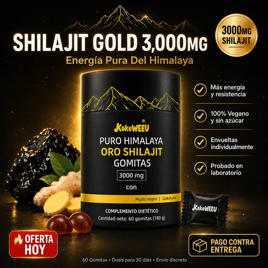 Gomitas de Shilajit del Himalaya | Energía y Recuperación 100% Natural
