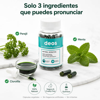 DEOS Clorofila | Elimina El Mal Olor Corporal Desde Adentro