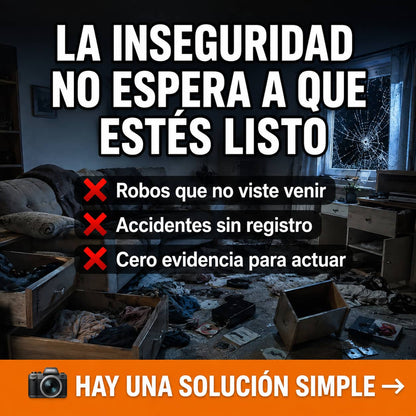 Mini Cámara de Seguridad WiFi | Vigila Tu Hogar Desde Tu Celular, De Día y De Noche