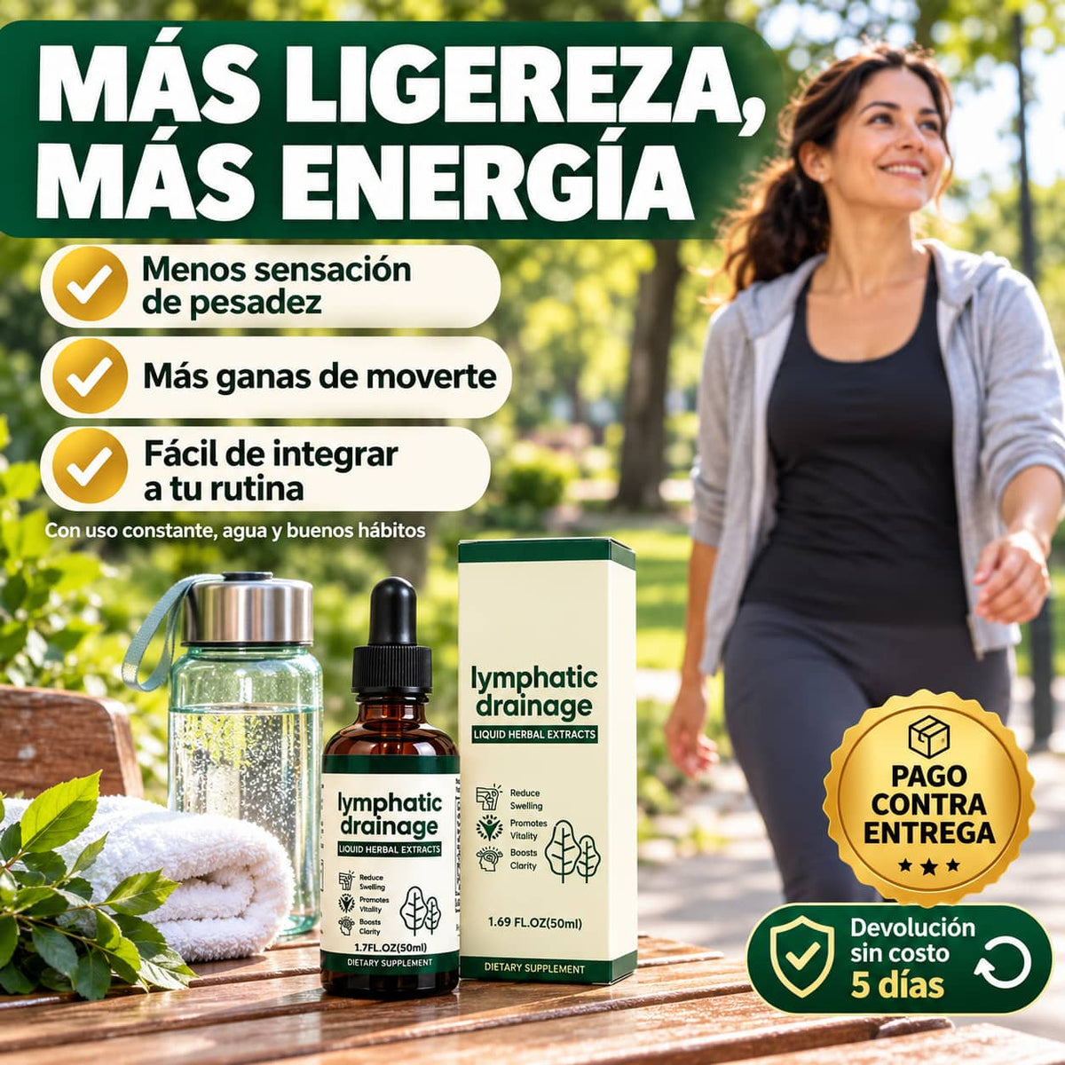 Gotas de Drenaje Linfático | Adiós a la Sensación de Pesadez