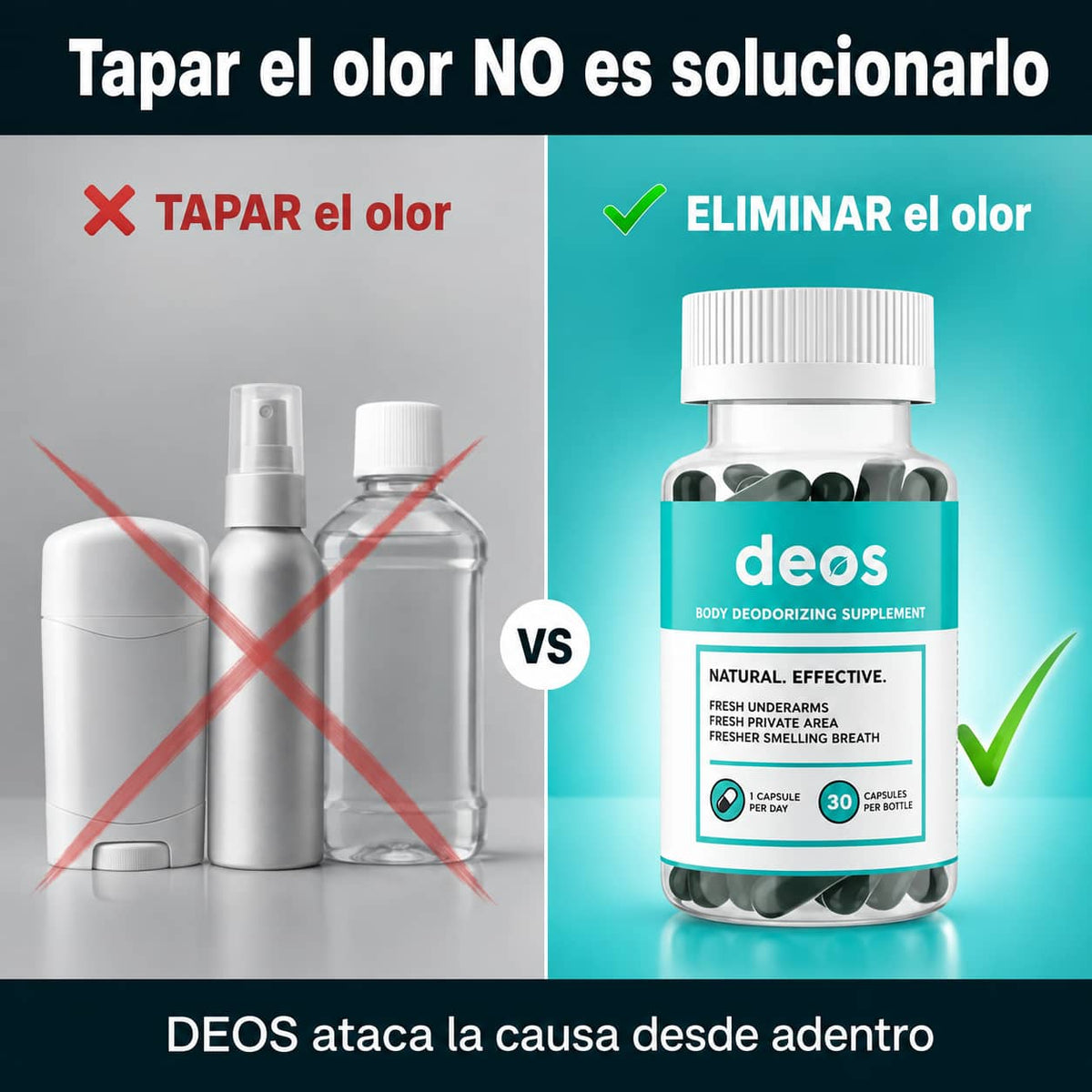 DEOS Clorofila | Elimina El Mal Olor Corporal Desde Adentro