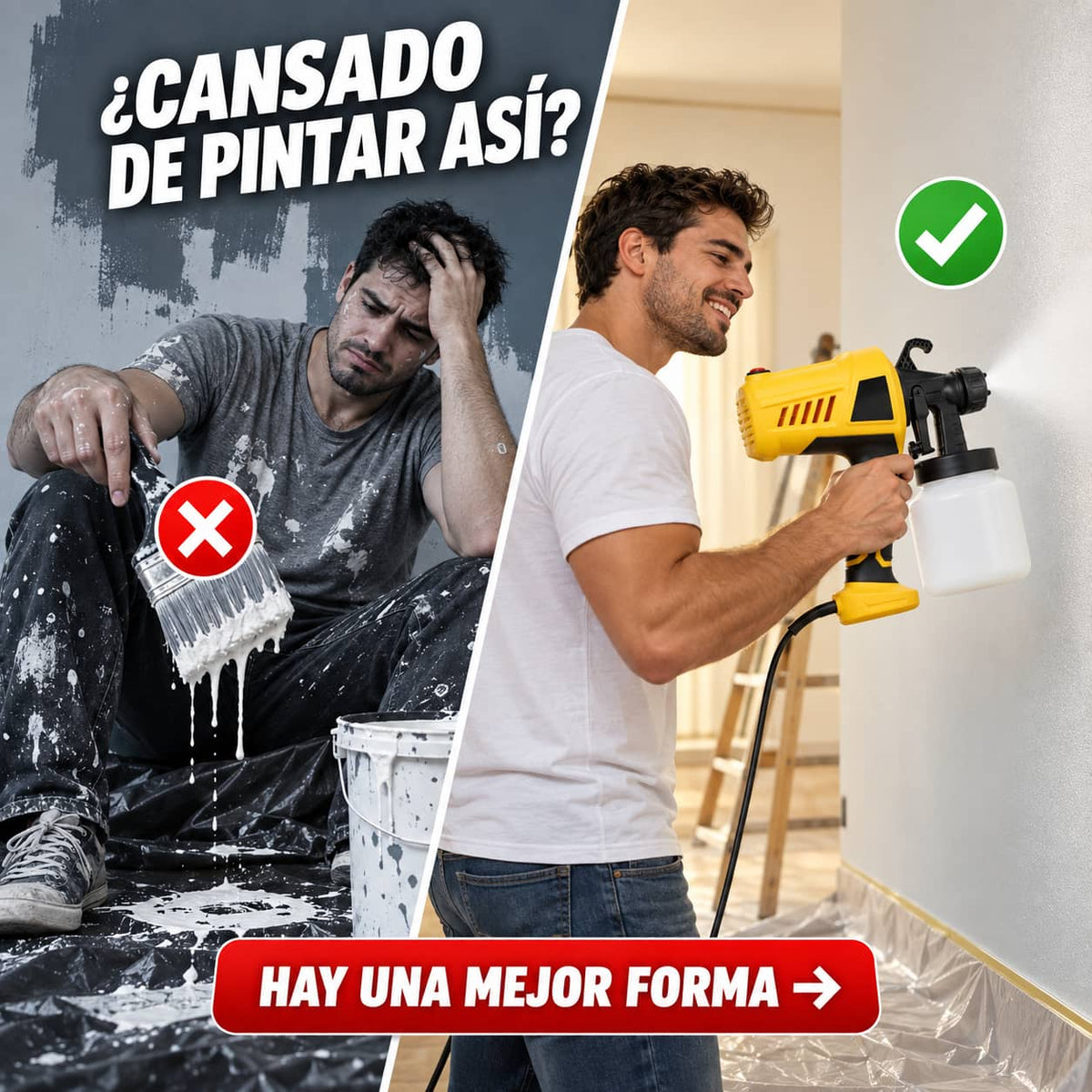 Pistola de Pintura Eléctrica | Acabado Profesional Sin Esfuerzo