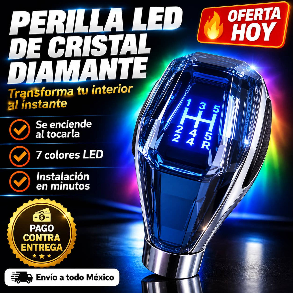 Perilla de Velocidades ShiftLux Pro™ | Interior de Lujo en Minutos