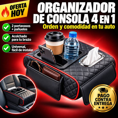 Organizador Para Reposabrazos De Auto | Todo En Orden Y A La Mano