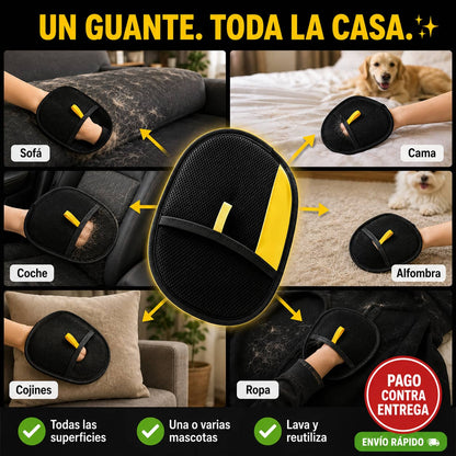 Guante Quitapelos para Mascotas | Adiós al Pelo en Muebles Sin Esfuerzo