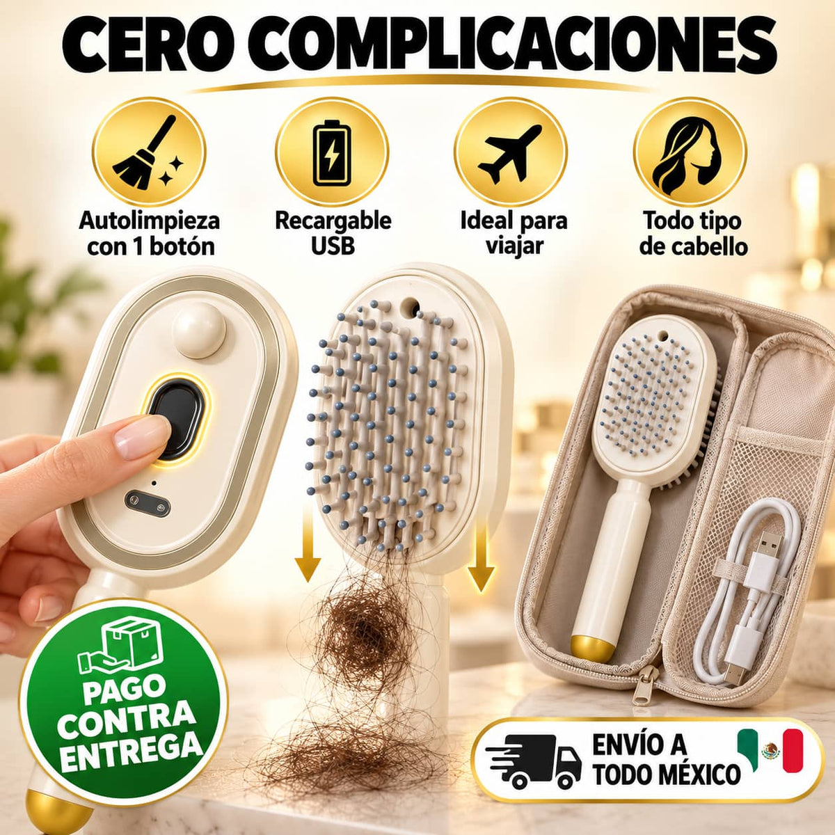 Peine Nebulizador MistGlow Pro™ | Adiós Frizz y Enredos en Segundos