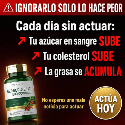 Berberina HCL Carlyle | Controla Tu Azúcar de Forma Natural