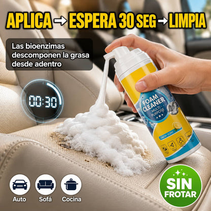 Limpiador Foam Cleaner Multi-Purpose™ | Elimina Manchas Difíciles Sin Frotar