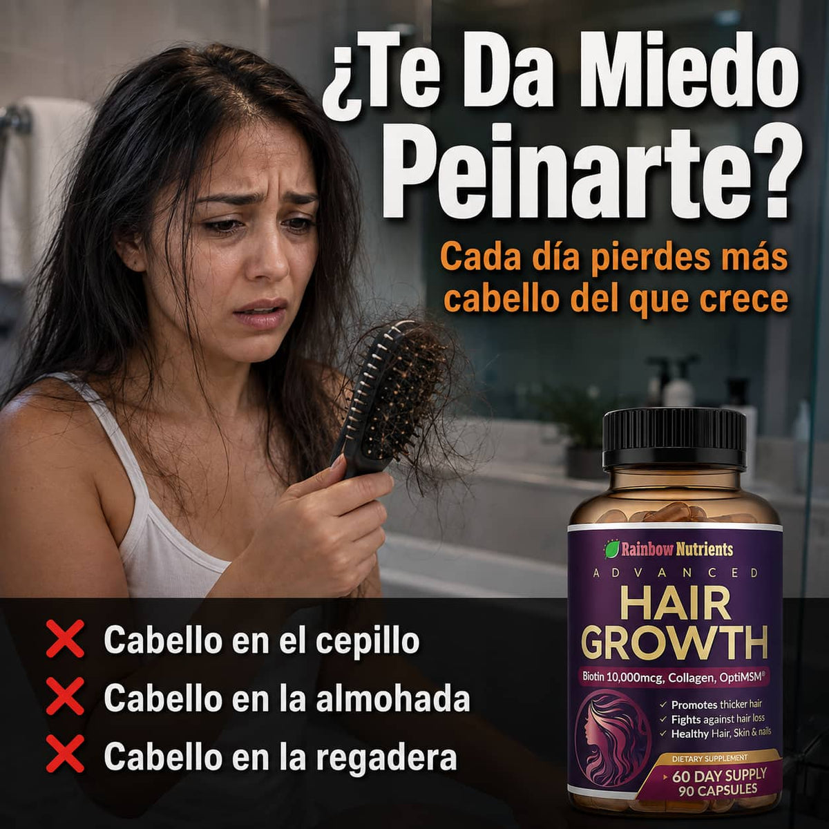 Cápsulas Capilar 24 en 1 | Detén la Caída y Recupera Tu Cabello