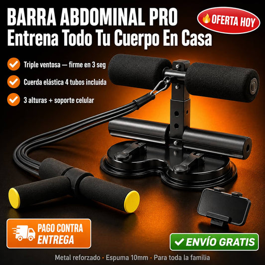 Barra Abdominal con Ventosa | Abdomen Marcado Sin Ir al Gym