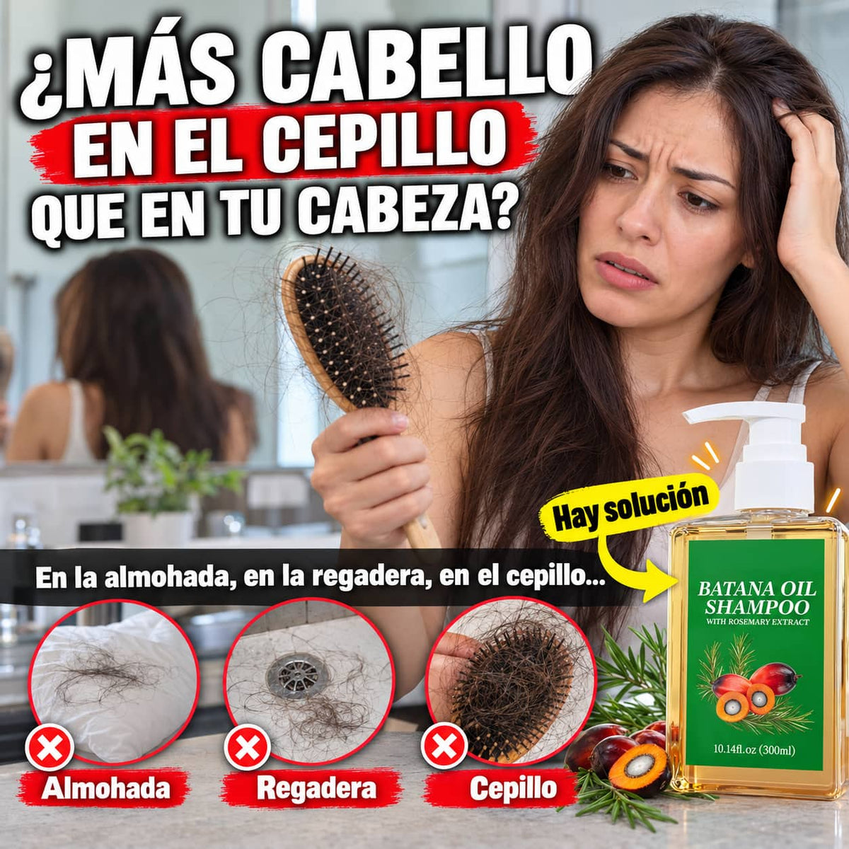 Shampoo de Aceite de Batana | Cabello Más Fuerte y Abundante
