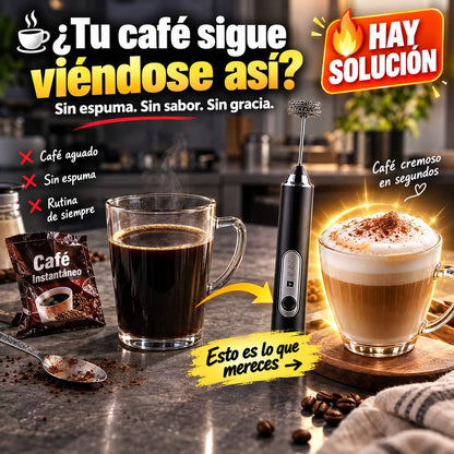 Minibatidora FrothMaster Pro™ | Espuma Perfecta en 30 Segundos