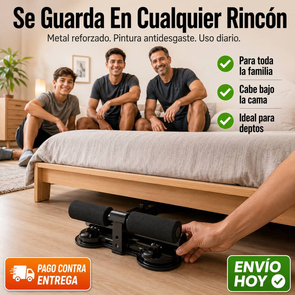 Barra Abdominal con Ventosa | Abdomen Marcado Sin Ir al Gym