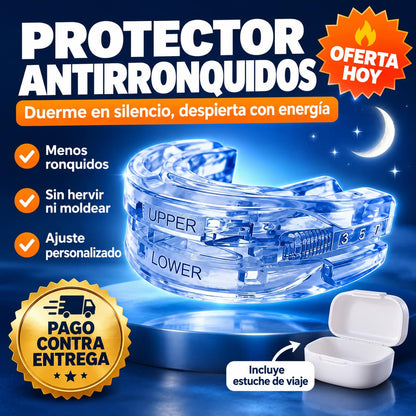 Protector Antirronquidos RonquiStop™ | Duerme y Deja Dormir