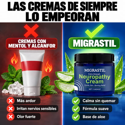 Crema Migrastil para Neuropatía | Alivio Calmante Sin Ardor