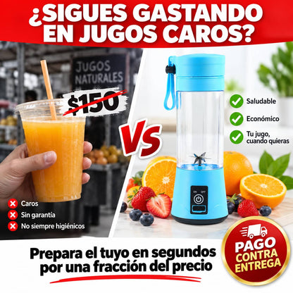 Licuadora Portátil Recargable | Licuados Frescos en Segundos, Donde Estés