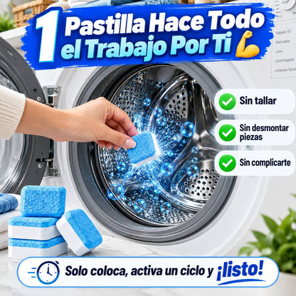 Tabletas Limpiadoras WashingMachine™ | Elimina Olores y Bacterias Sin Esfuerzo