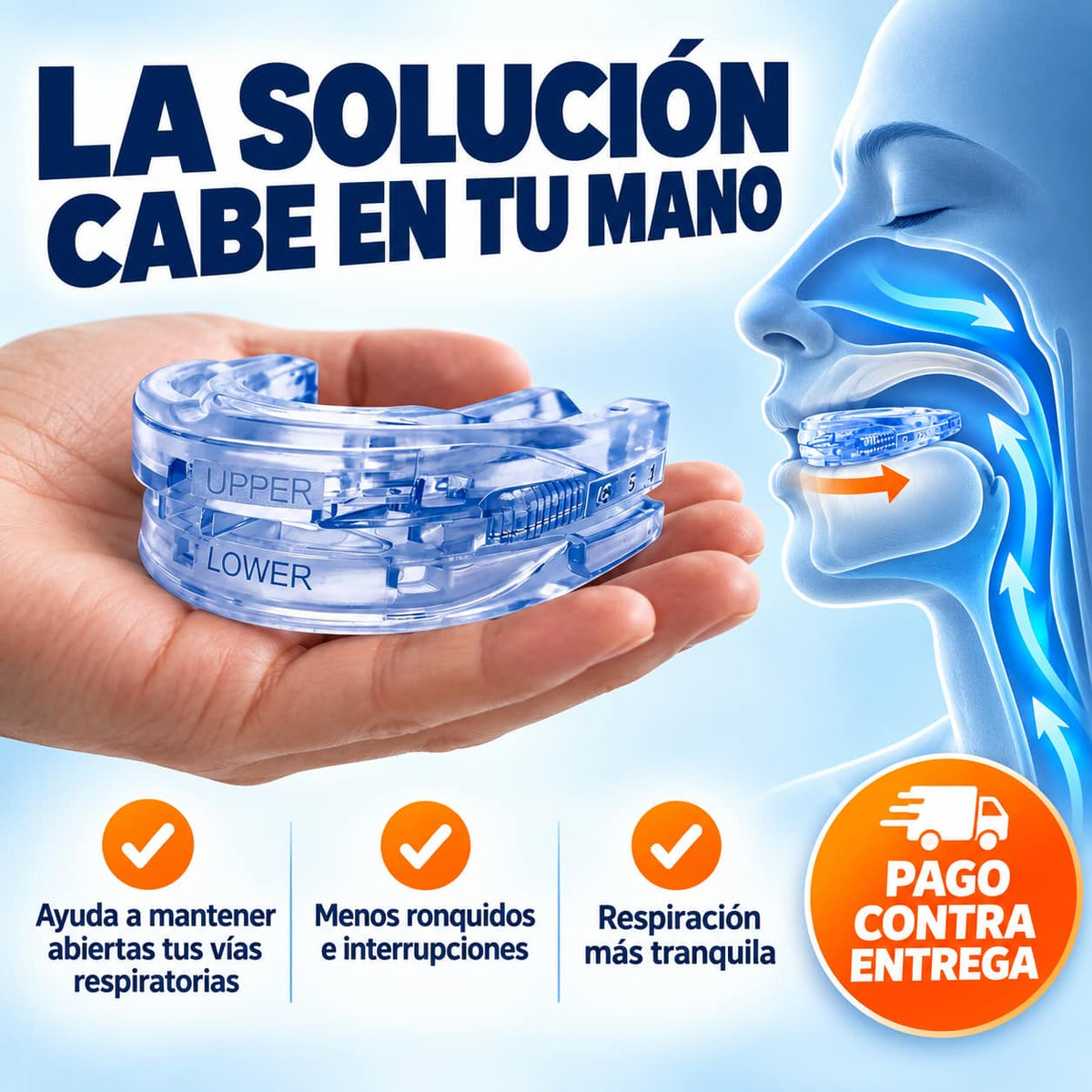 Protector Antirronquidos RonquiStop™ | Duerme y Deja Dormir