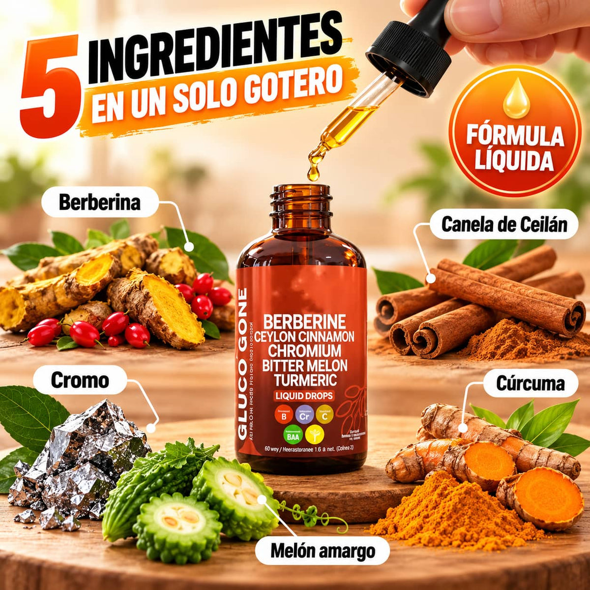 Gluco Gone™ Gotas | Apoyo Natural Para Tu Azúcar