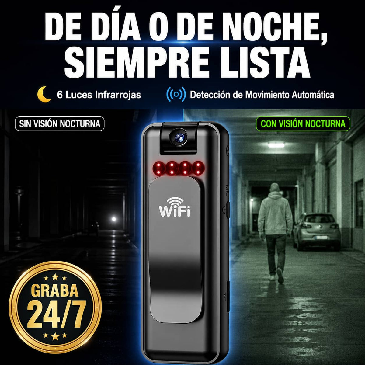 Mini Cámara Corporal Full HD | Tu Evidencia Siempre Contigo