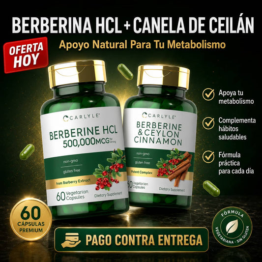 Berberina HCL Carlyle | Controla Tu Azúcar de Forma Natural