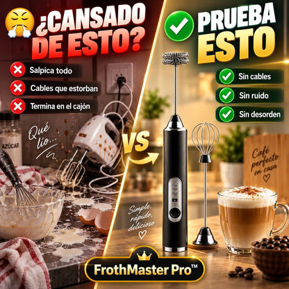 Minibatidora FrothMaster Pro™ | Espuma Perfecta en 30 Segundos