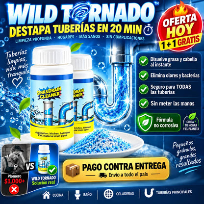 Wild Tornado | Destapa Cualquier Tubería en Solo 30 Minutos