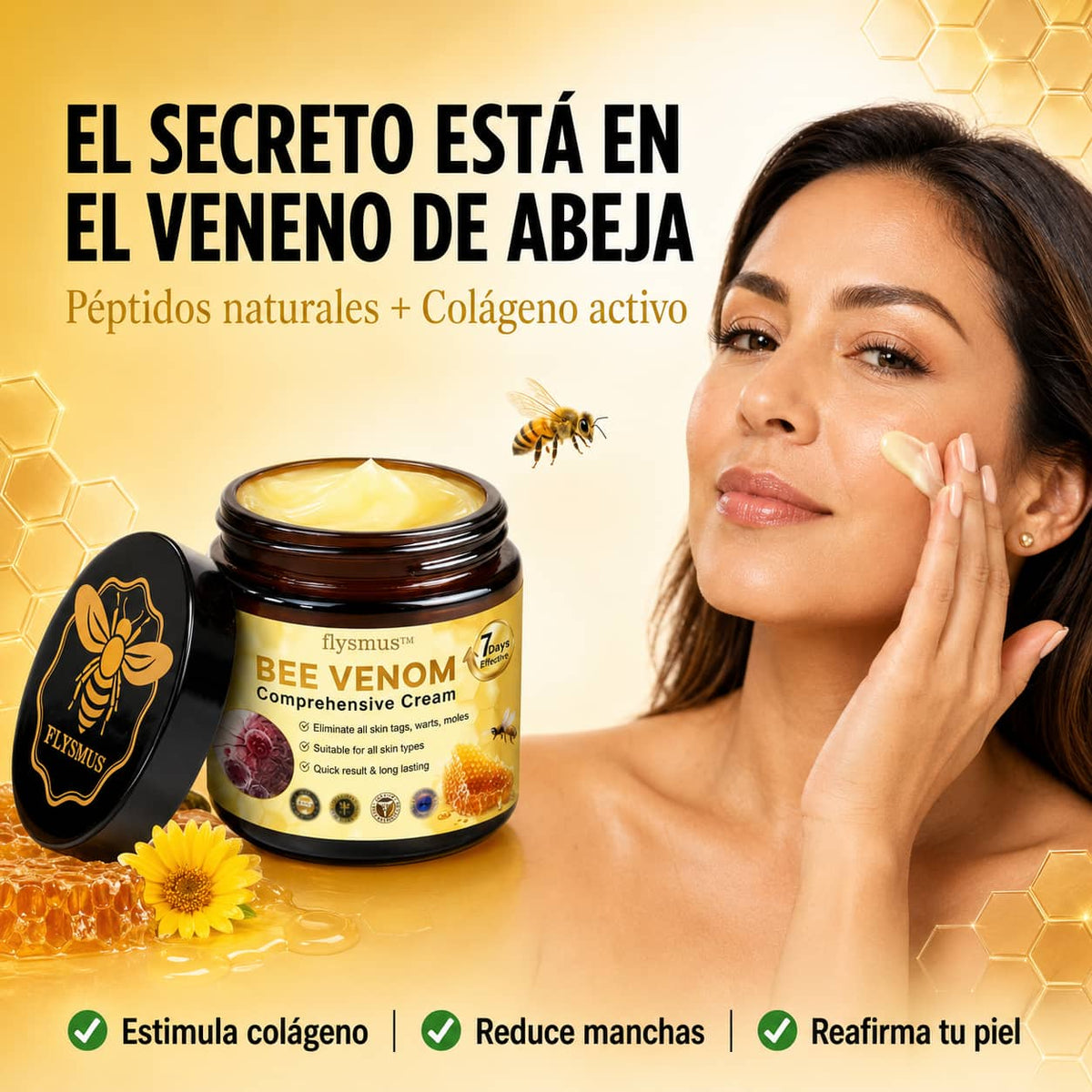 Crema Reparadora de Veneno de Abeja | Piel Firme y Rejuvenecida en Días