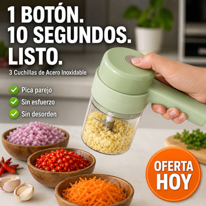 Picadora ChopMaster 4 en 1™ | Pica Todo en Segundos Sin Esfuerzo