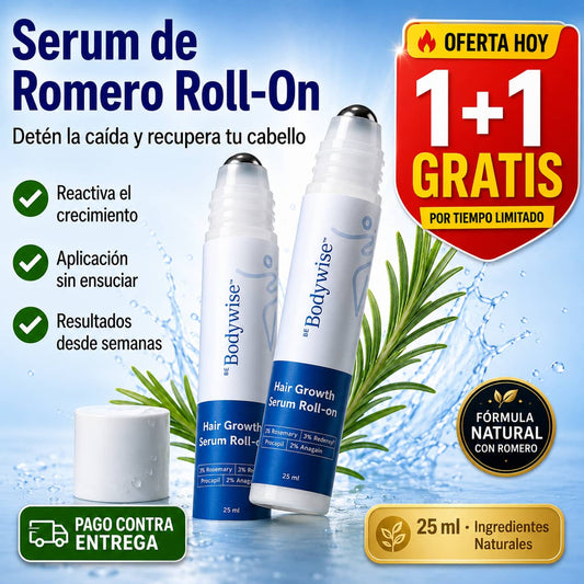Suero Capilar de Romero Bodywise | Frena la Caída y Reactiva el Crecimiento Natural