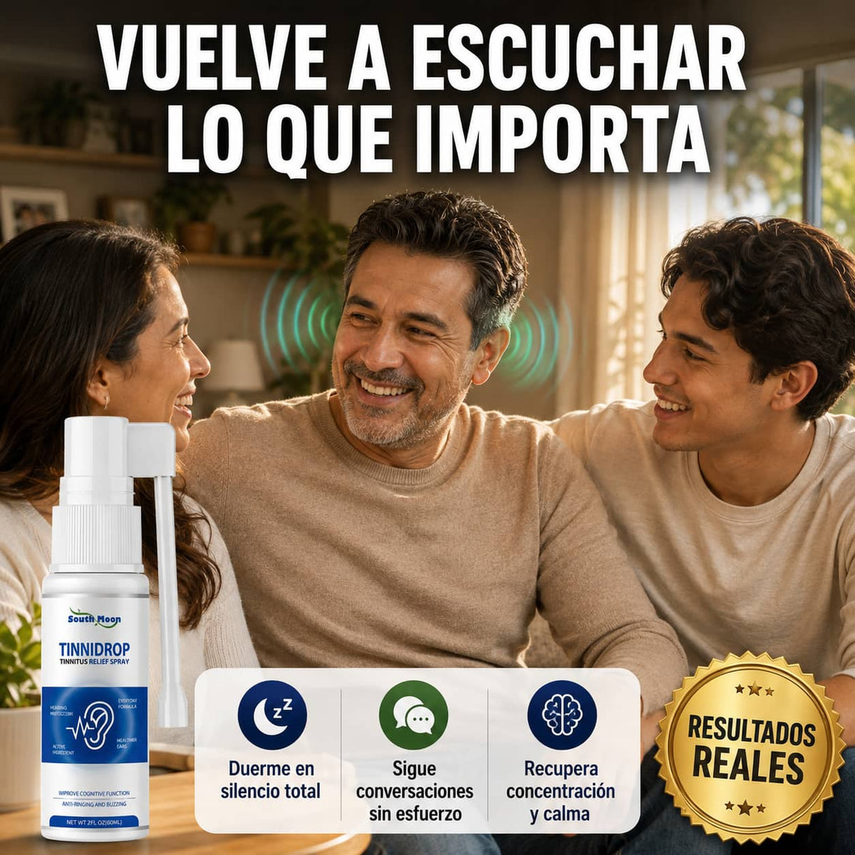 Tinnidrop Spray Auditivo | Silencia los Zumbidos Desde la Primera Aplicación