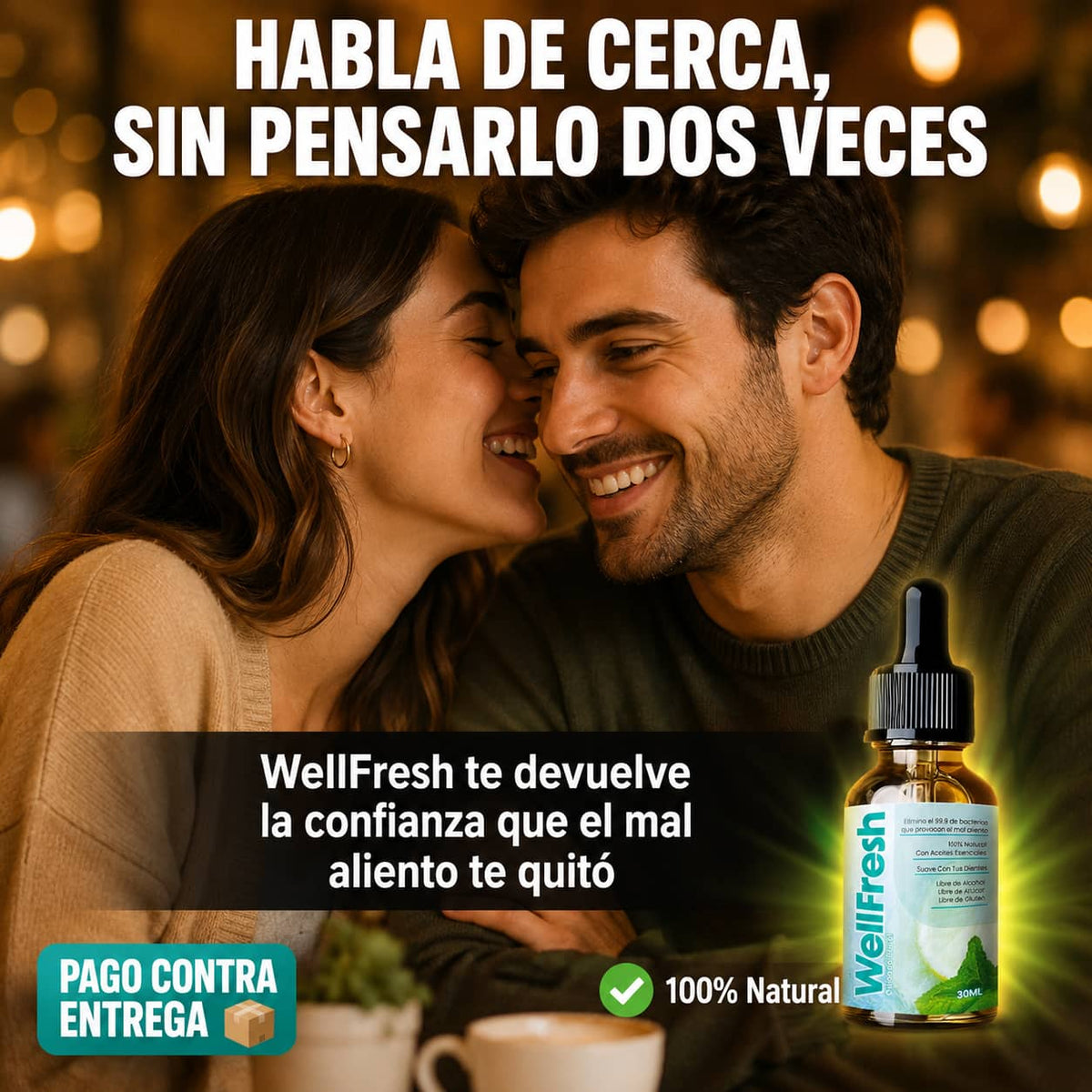 Wellfresh Gotas Bucales | Aliento Fresco Al Instante, Sin Químicos