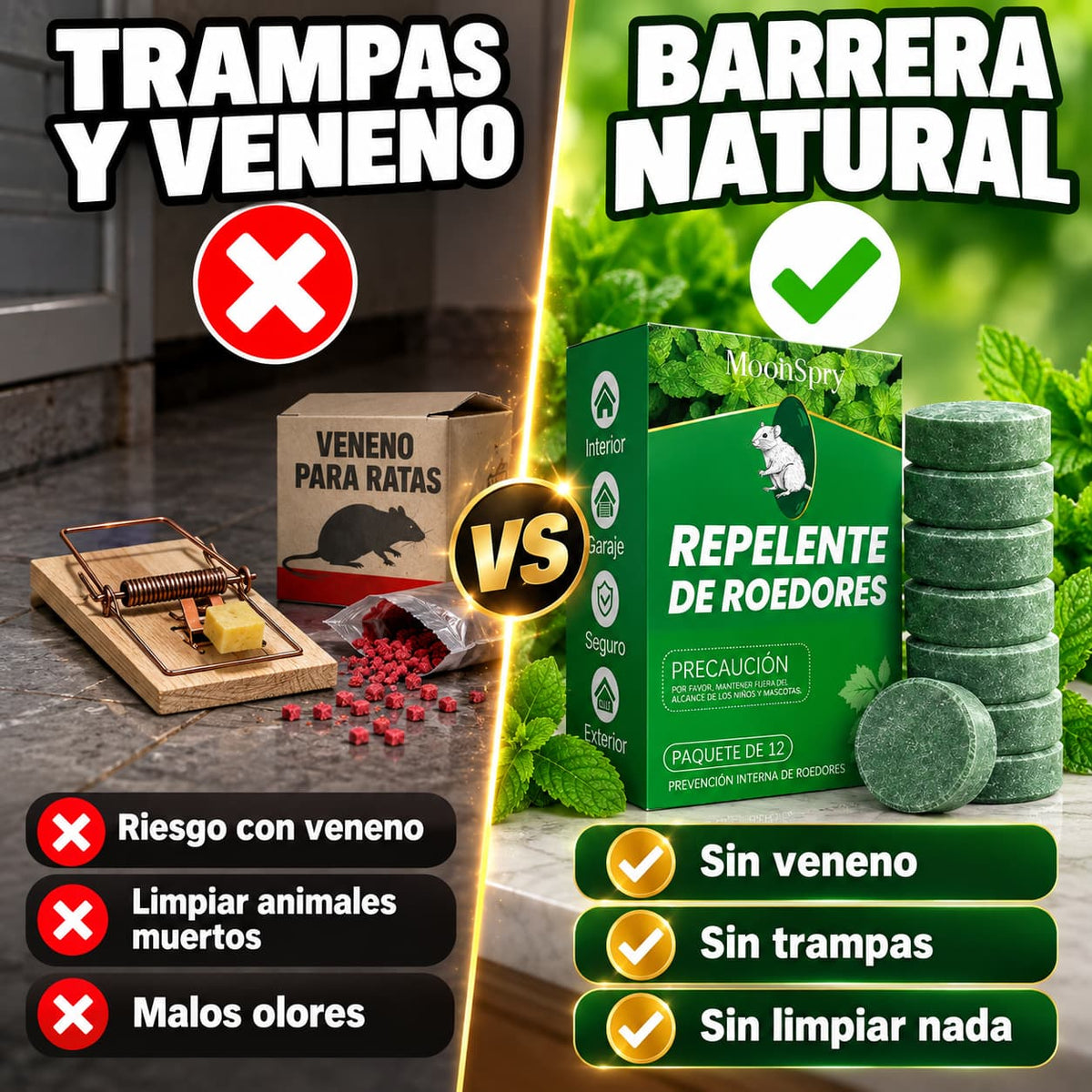 Bolas Repelentes de Roedores | Ahuyenta Ratones Sin Veneno