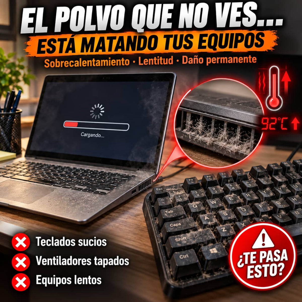Sopladora AirBlast Pro™ | Elimina el Polvo en Segundos Sin Esfuerzo
