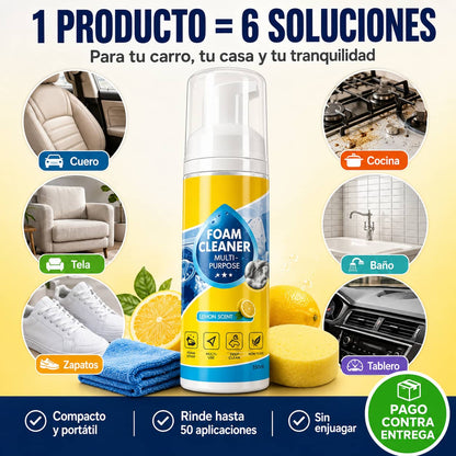 Limpiador Foam Cleaner Multi-Purpose™ | Elimina Manchas Difíciles Sin Frotar