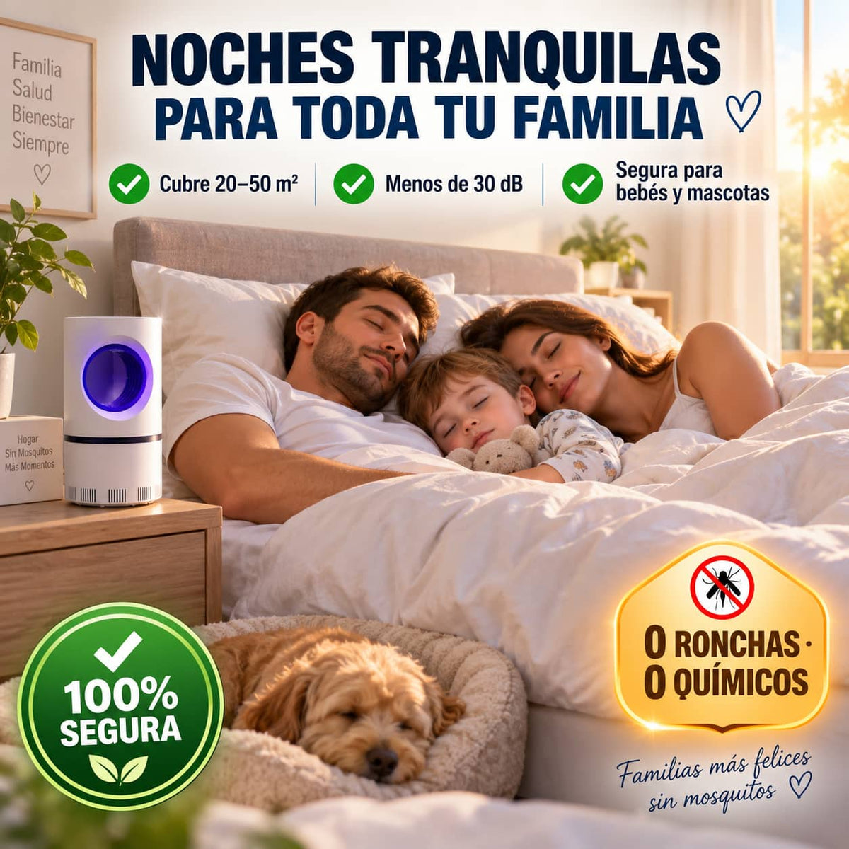 Lámpara MosquiGuard UV™ | Duerme Tranquilo Sin Piquetes