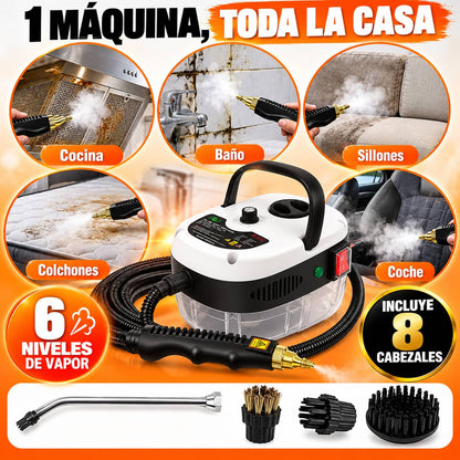 Máquina Limpiadora a Vapor | Limpieza Profunda Sin Químicos