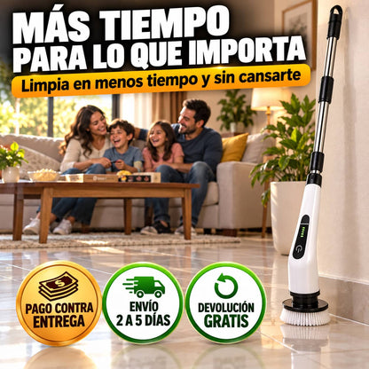 Cepillo Eléctrico Giratorio | Limpia Sin Esfuerzo