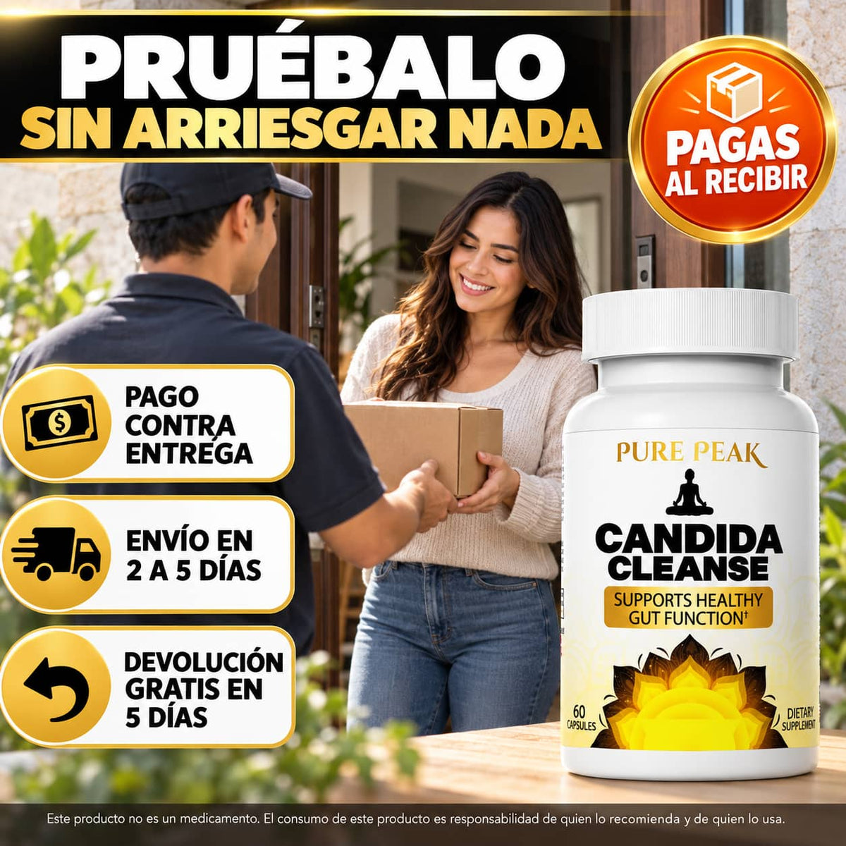 Suplemento Candida Cleanse 60 Capsulas