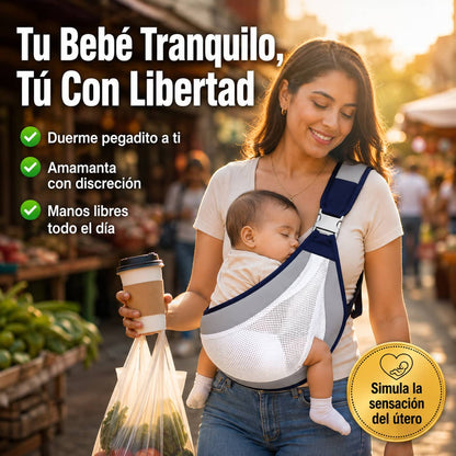 Cangurera BabySling Pro™ | Manos Libres Sin Soltar a Tu Bebé