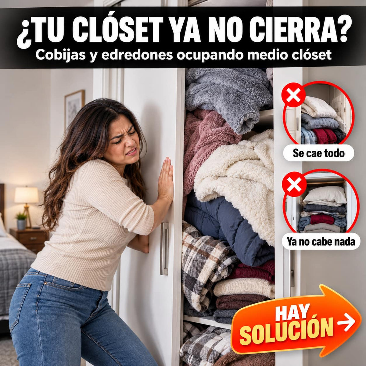 Bolsas al Vacío SpaceSeal™ | Libera Hasta 80% de Espacio en tu Clóset