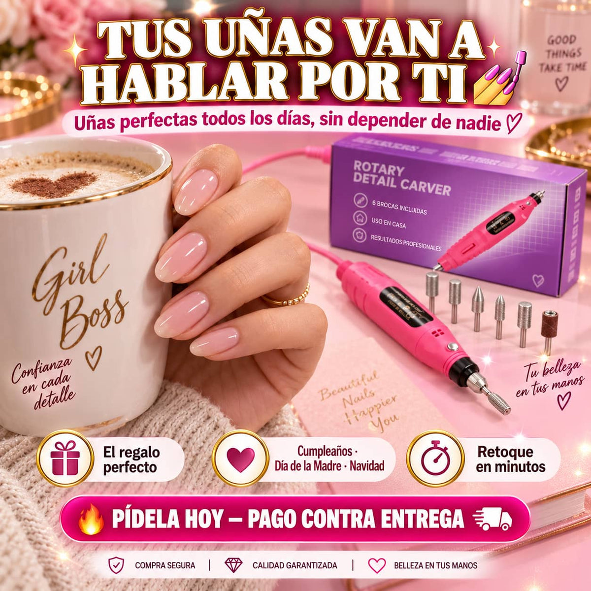 Lima NailPro Drill™. | Manicura de Salón Sin Salir de Casa