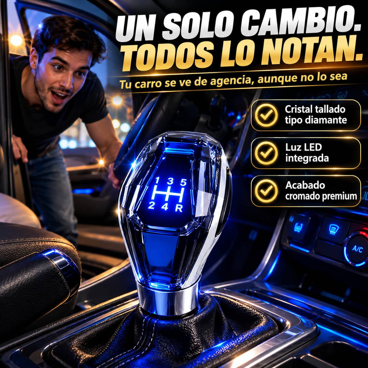 Perilla de Velocidades ShiftLux Pro™ | Interior de Lujo en Minutos