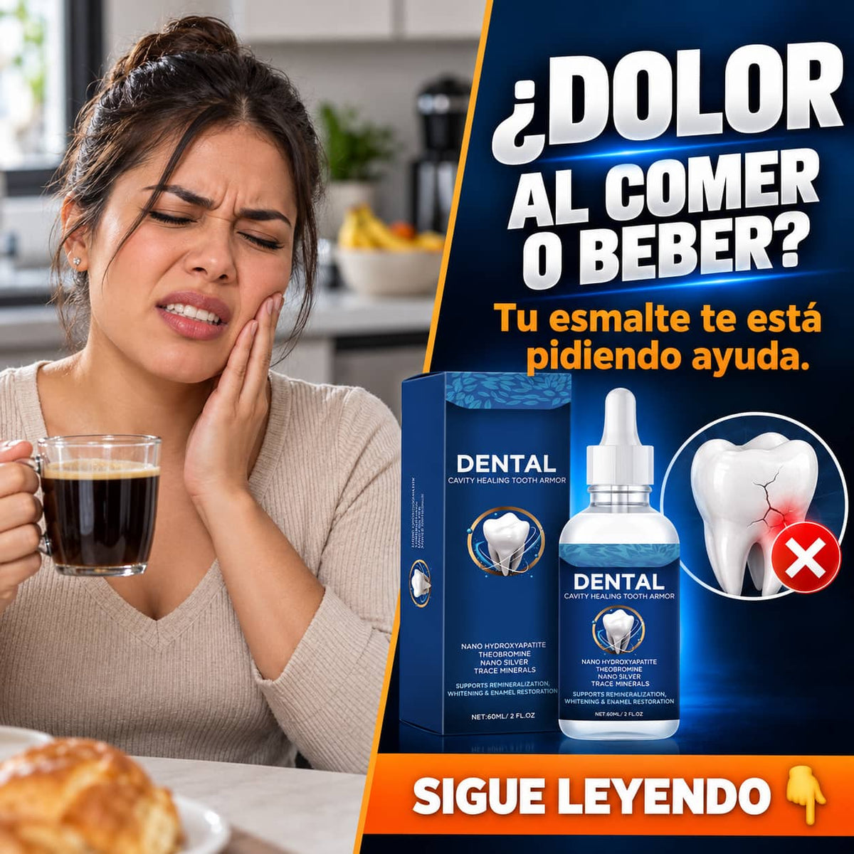 Protector Dental Nano Armor | Repara y Fortalece Tu Esmalte Desde la Primera Aplicación